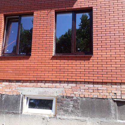 Остекление первого этажа коттеджа