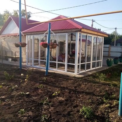 Остекление беседки